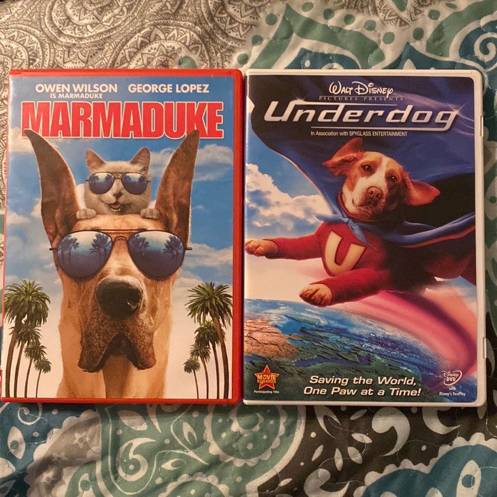 Marmaduke and Underdog DVDs 🎥